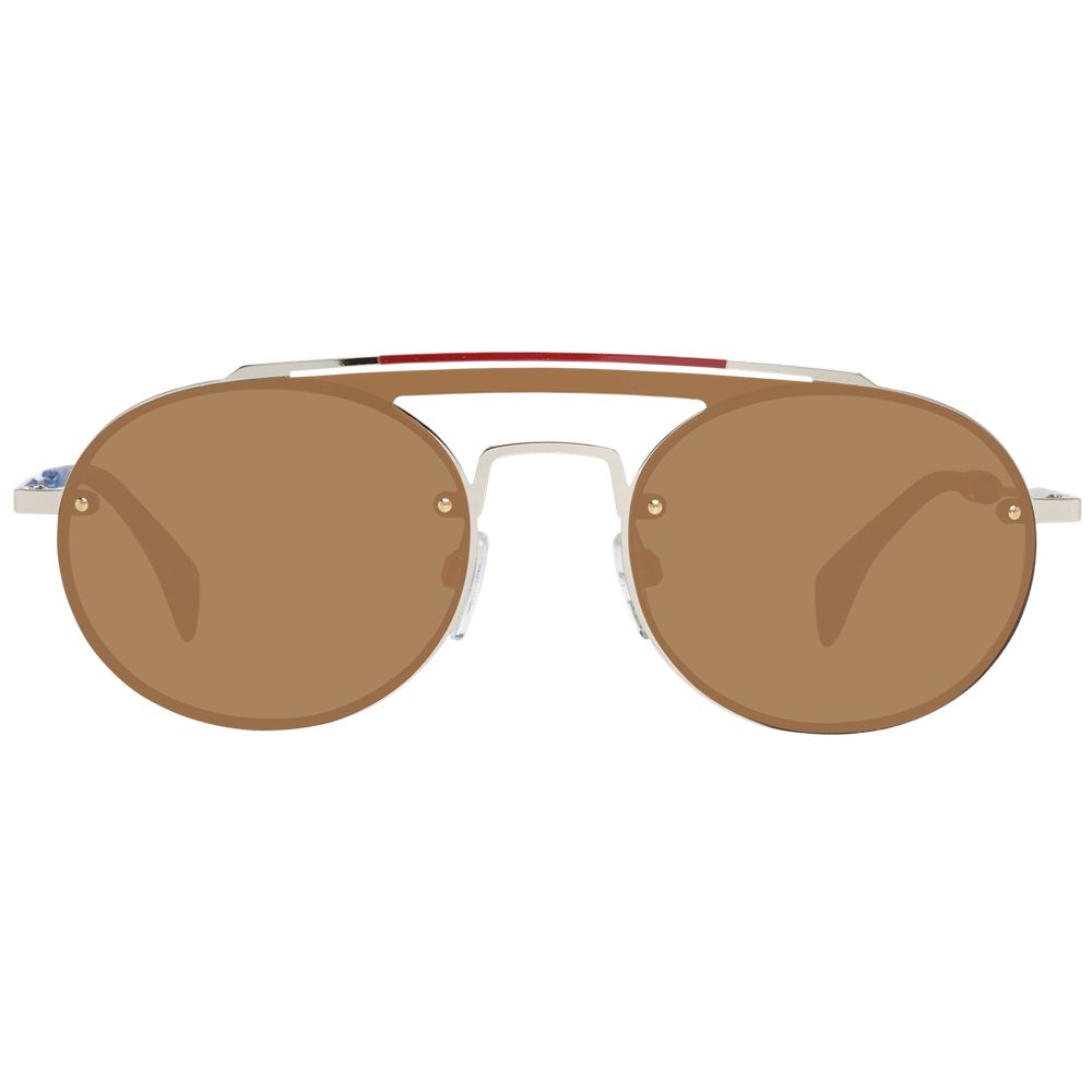 Gold Metal & Plastic Sunglasses