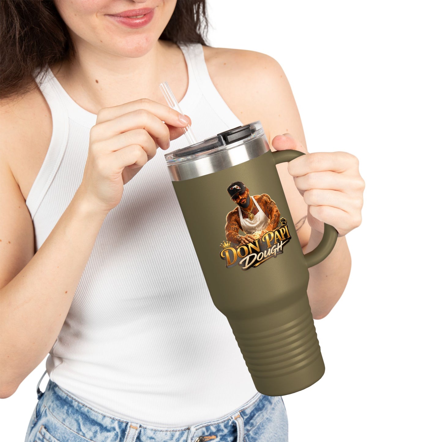Don Papi Dough Logo Travel Mug | 40oz Insulated Tumbler