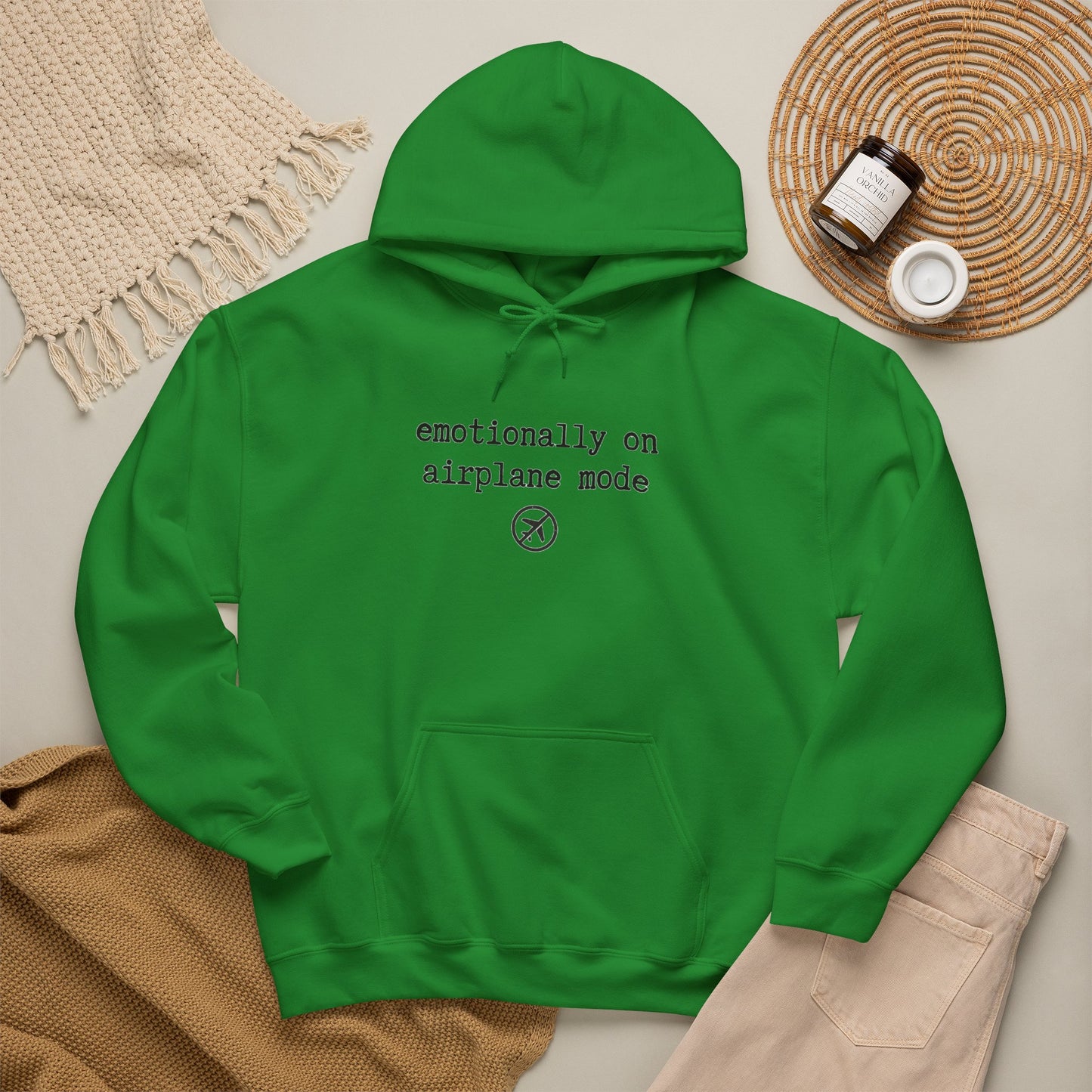 Emotionally on Airplane Mode Hoodie