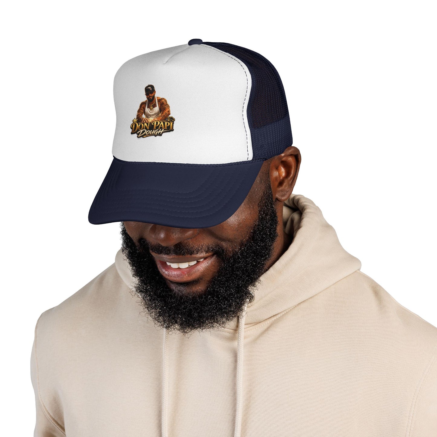Don Papi Dough logo Trucker Cap | Urban Streetwear, Mesh Back Hat