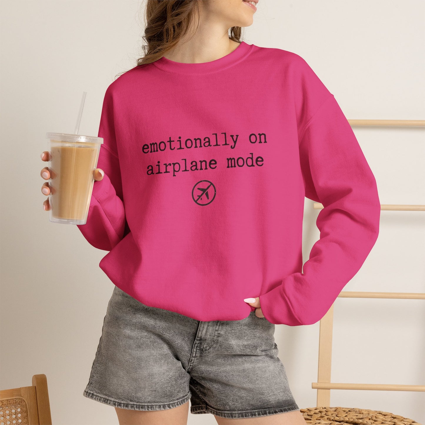 Emotionally on Airplane Mode Sweatshirt | Unisex Sweatshirt