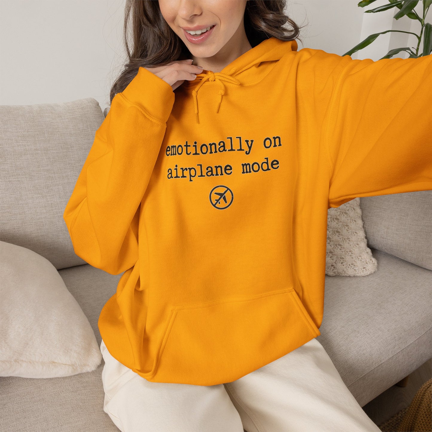 Emotionally on Airplane Mode Hoodie