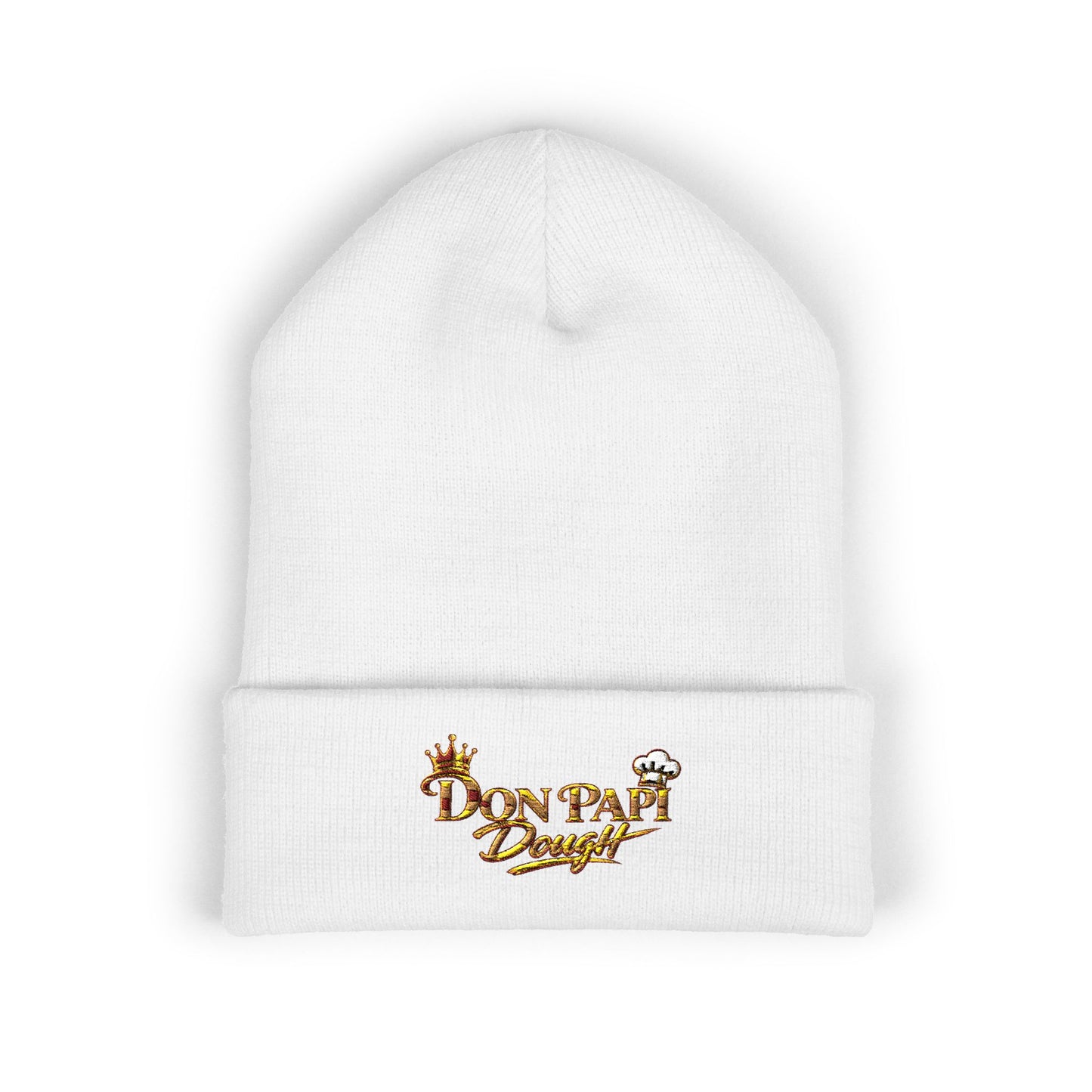 Don Papi Dough Gold Embroidered Cuffed Beanie