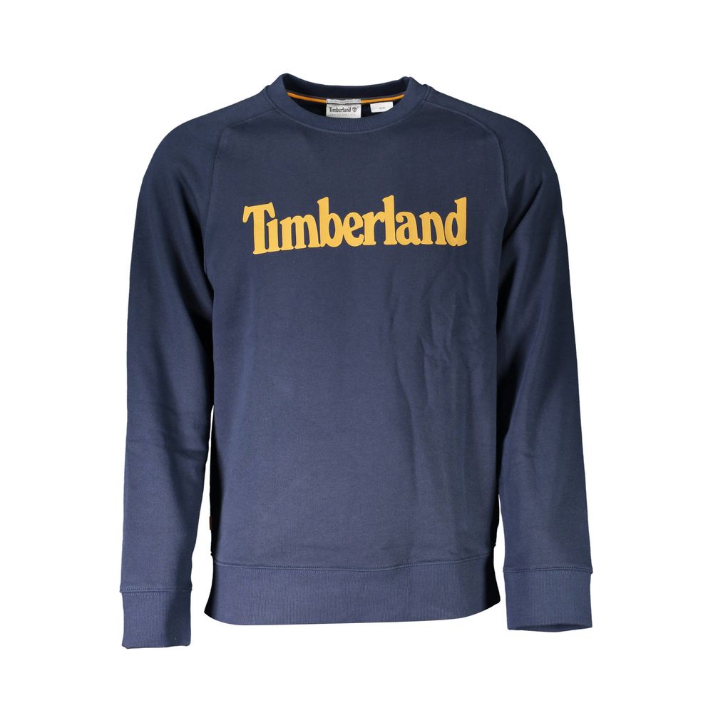 Blue Cotton Men Sweatshirt