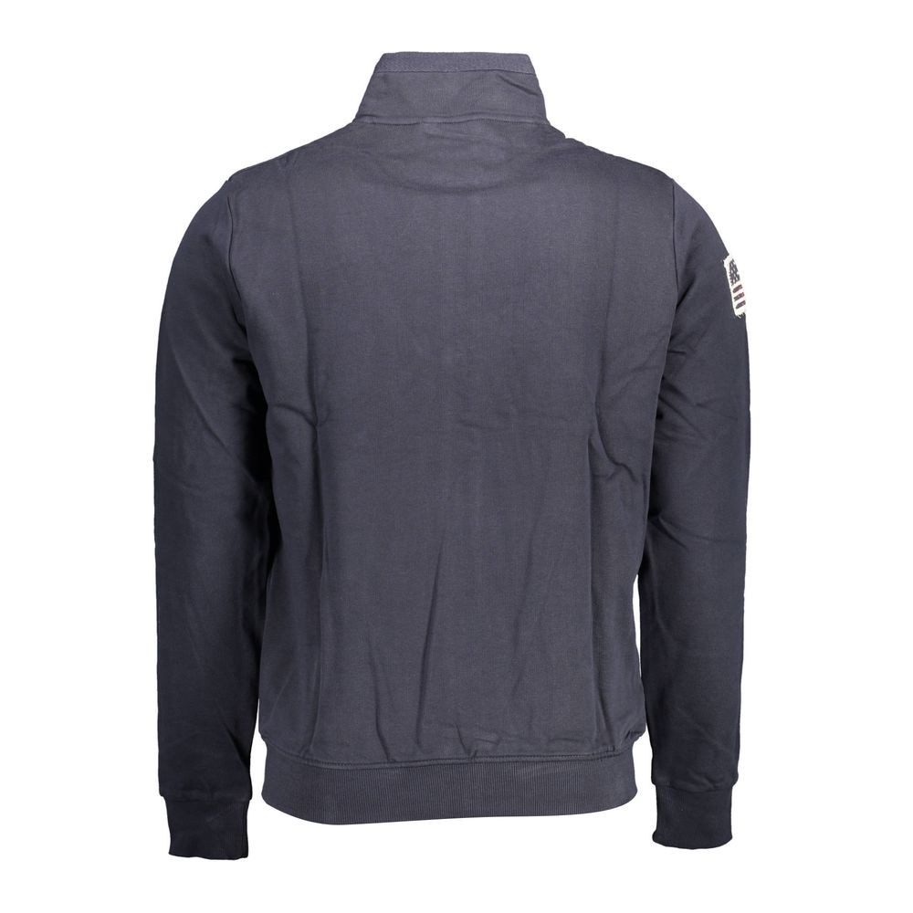 Blue Cotton Men's Sweatshirt