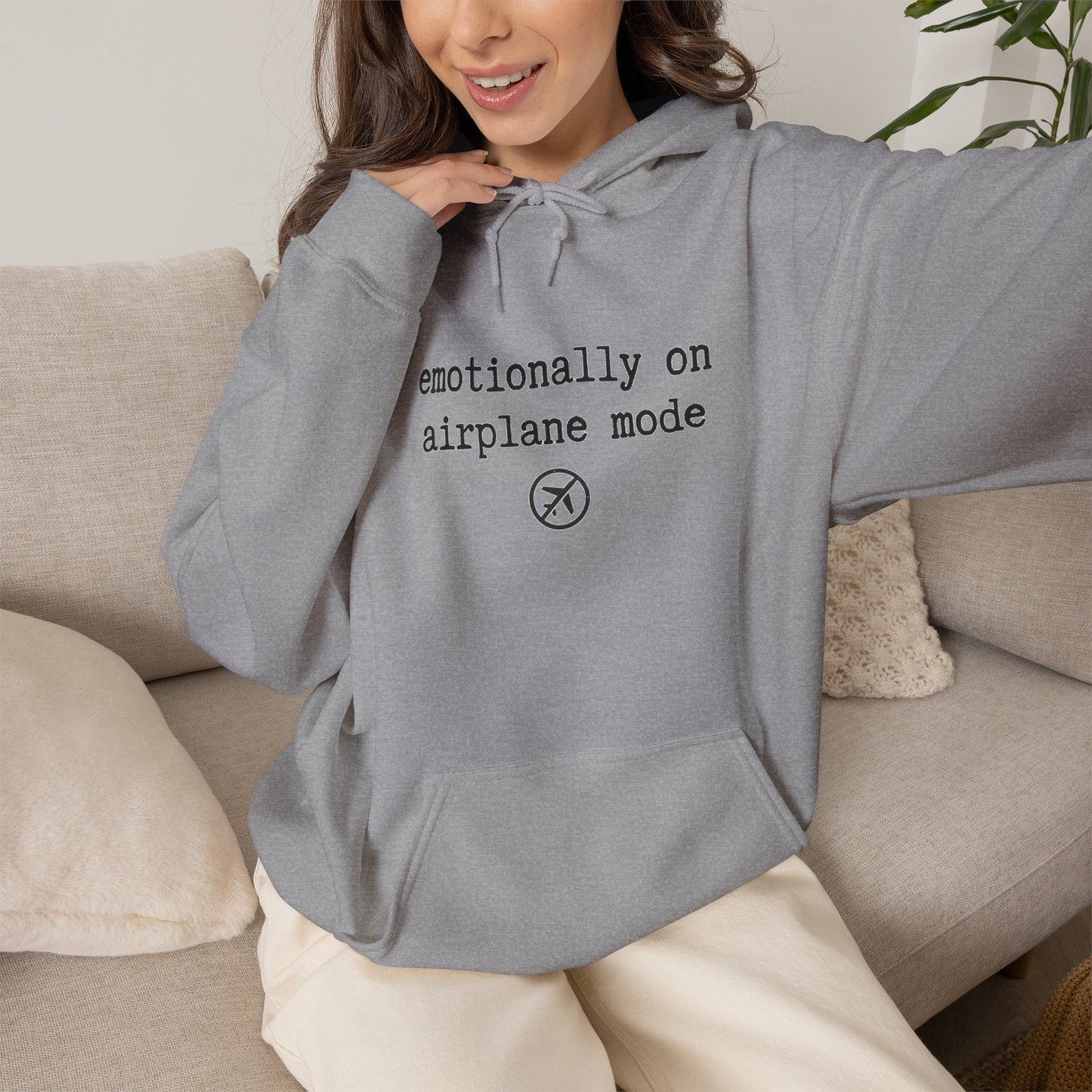 Emotionally on Airplane Mode Hoodie