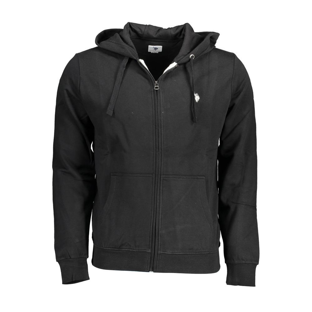 Black Cotton Men's Sweatshirt