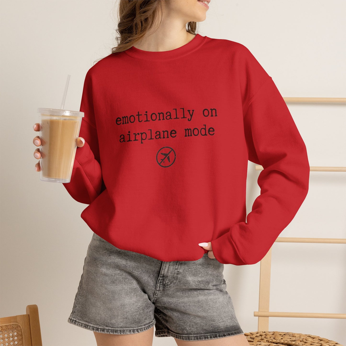 Emotionally on Airplane Mode Sweatshirt | Unisex Sweatshirt