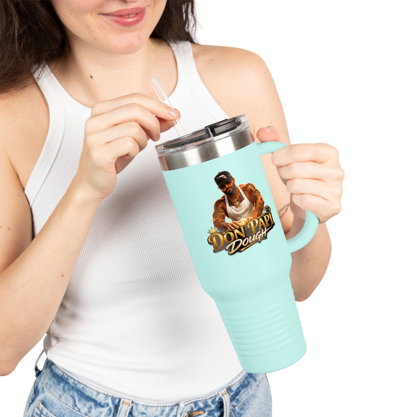 Don Papi Dough Logo Travel Mug | 40oz Insulated Tumbler