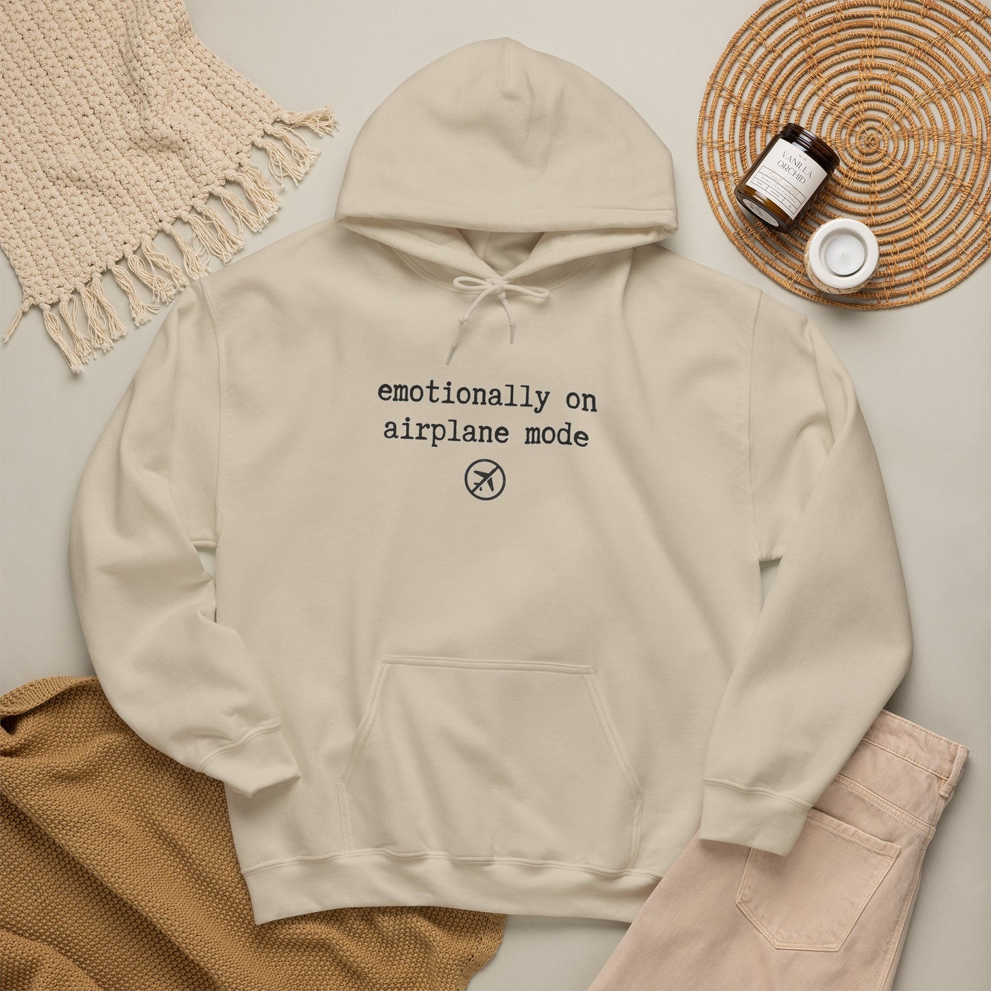 Emotionally on Airplane Mode Hoodie