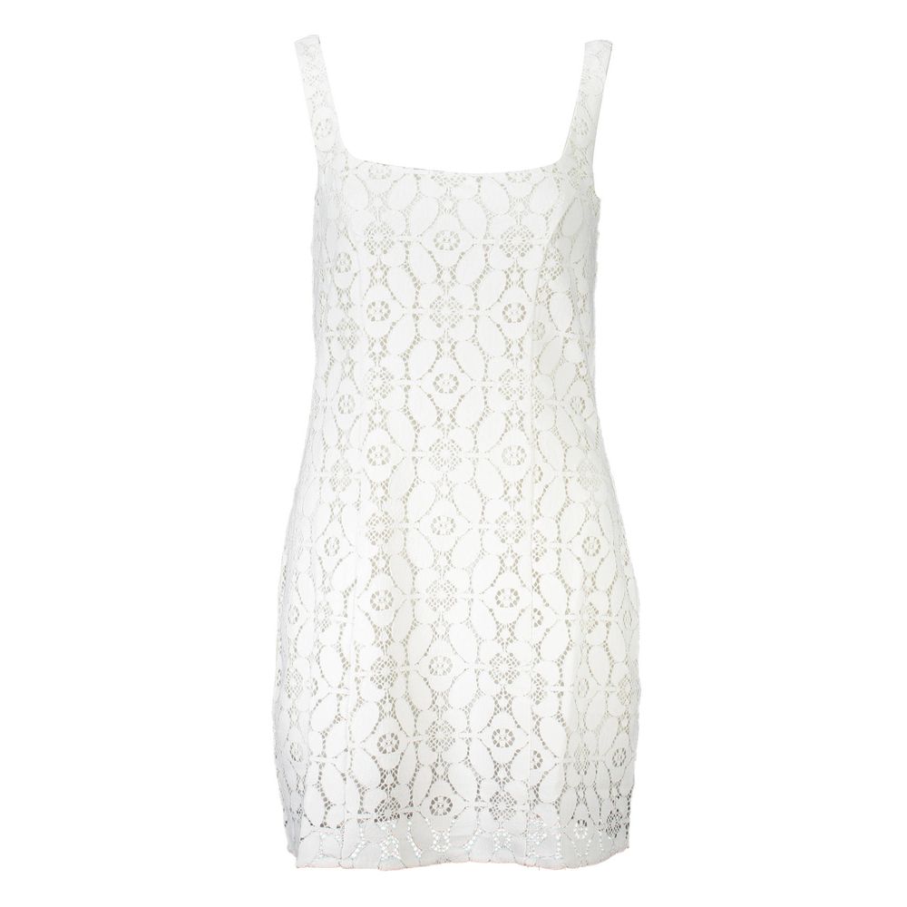Bianco Polyester Women Dress