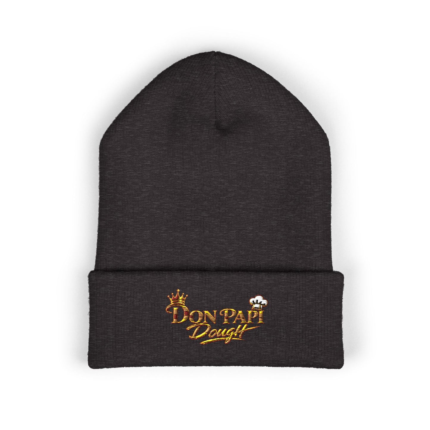 Don Papi Dough Gold Embroidered Cuffed Beanie