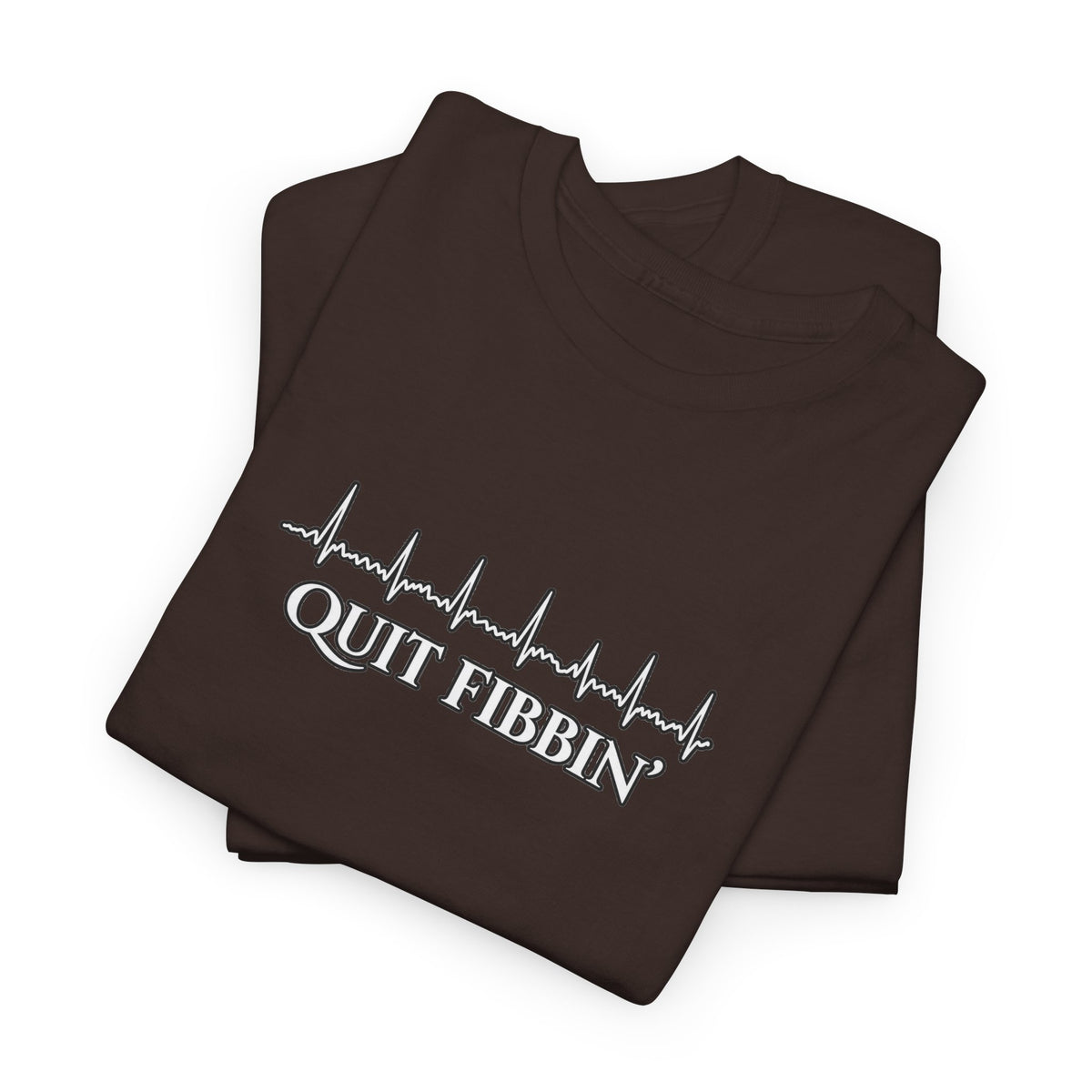 Quit Fibbin’ ECG Shirt | Funny Atrial Fibrillation EKG Tee | Telemetry Monitor Tech Shirt | Cardiac Nurse Healthcare Gift