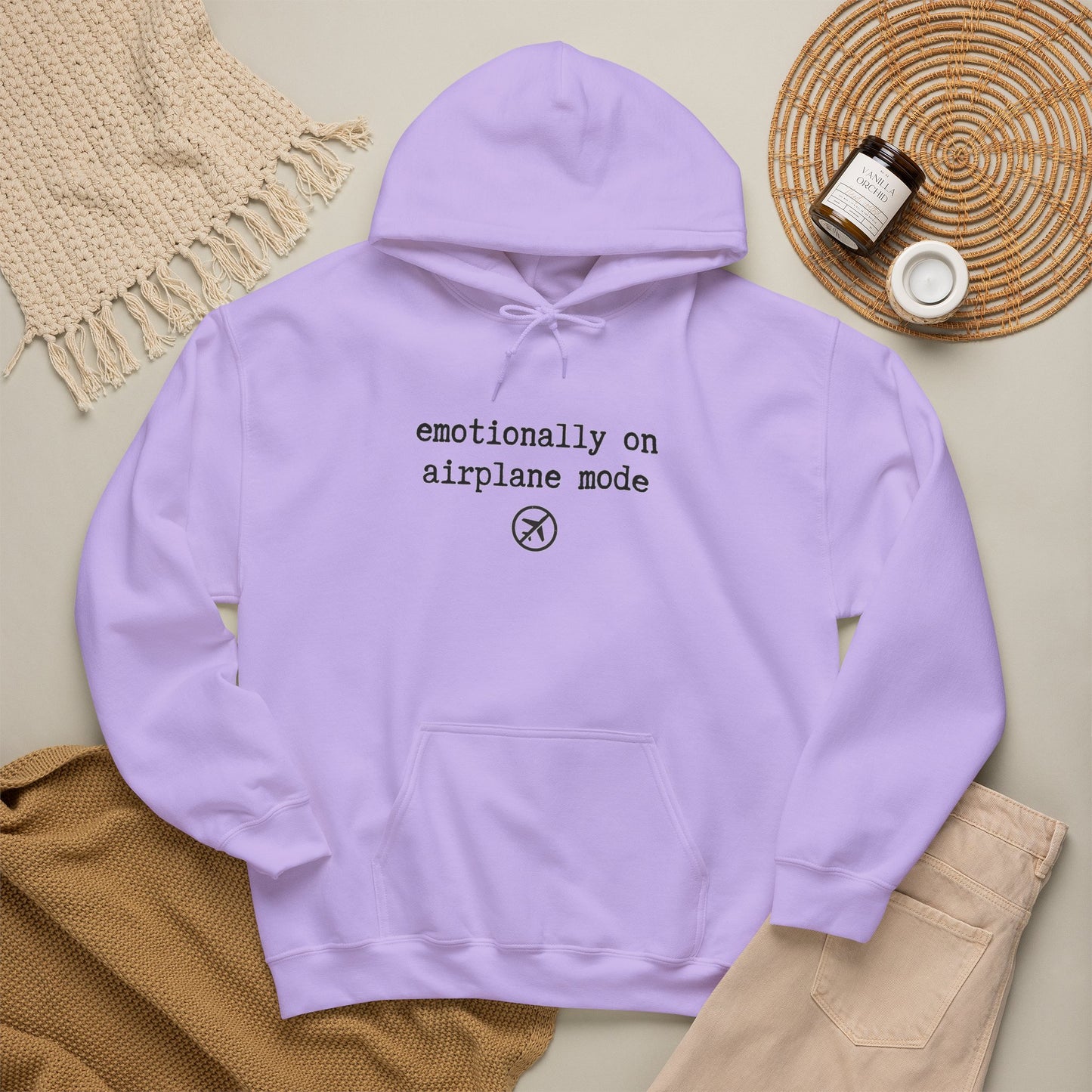 Emotionally on Airplane Mode Hoodie
