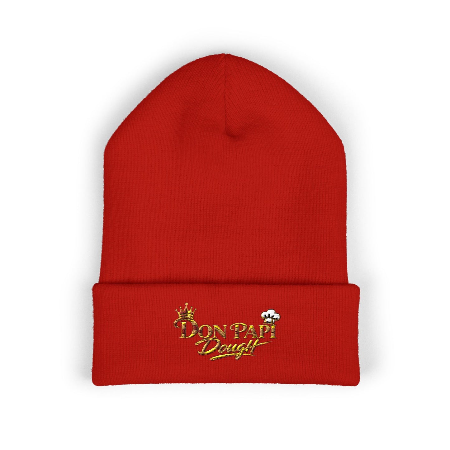 Don Papi Dough Gold Embroidered Cuffed Beanie