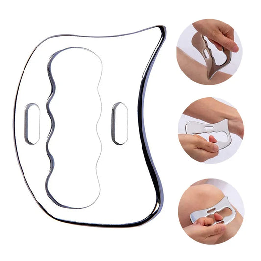 Stainless Steel Body Massage Muscle Scraper with Ergonomic Hand Grip